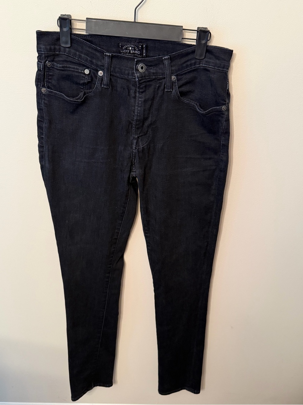 Lucky Brand Rebel Super Skinny Jeans Womens W 30 L 32 black denim